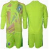 Italien Torwart Heimtrikot EM 2024 Langarm (+ kurze hosen)